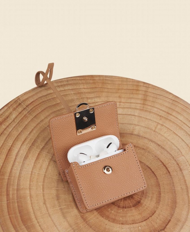 Μίνι Τσάντες γυναικεια Cafuné Stance Pod AirPods Case καφε | QNT3317GP